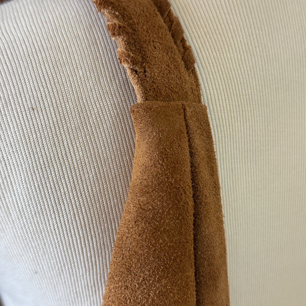 Haute Hippie Hobo Bohemian Hippie Brown Suede Shoulder Bag NWOT - Picture 3 of 4